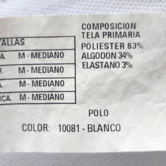 Patprimo | Slim Fit White & Grey Patterned Polo Men’s Medium EUC - Picture 12 of 15